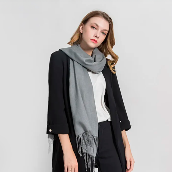 Cachecol Fashion Monocromatico Cashmere